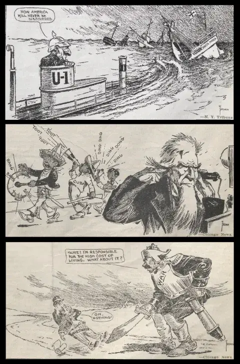  political cartoons published on the front page of The Graphic