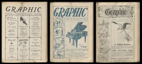  Covers of The Graphic during the Winfield Scott era were typically advertisements for local businesses.