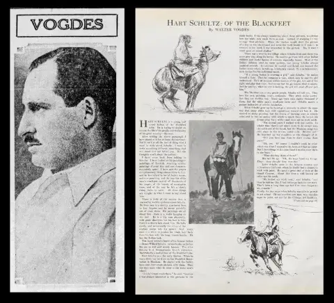 (left) Walter Vogdes ca. 1929. San Francisco Examiner. (right) 