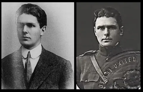 Elbridge Rand in two separate photos