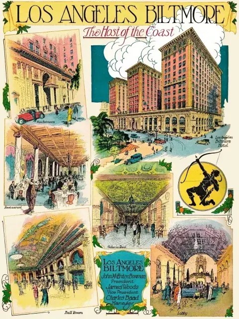  color ad appearing in the Los Angeles Evening Express yearbook. 