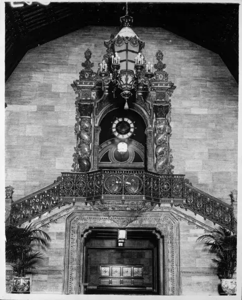 The staircase in the 1923 lobby