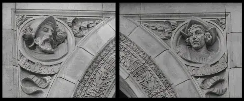 Detail of the reliefs surrounding the Biltmore