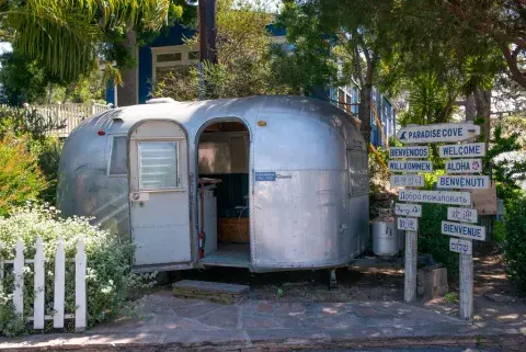 small trailor in paradise cove