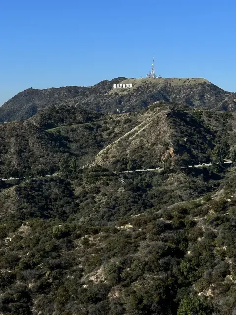 view of the Hollywood sign
