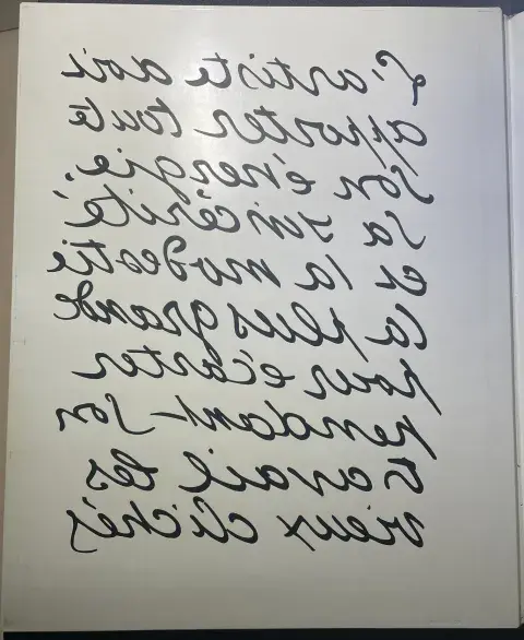  Inside front cover to the album-bound version of Jazz 