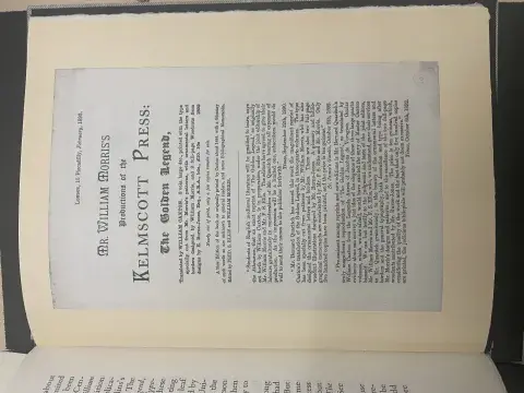 Image of the press announcement for The Golden Legend from the documentary history book mentioned above