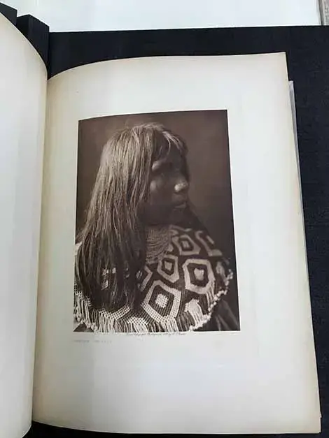 side profile photograph of a Mohave woman