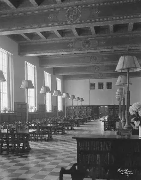 Original reference room in Central Library