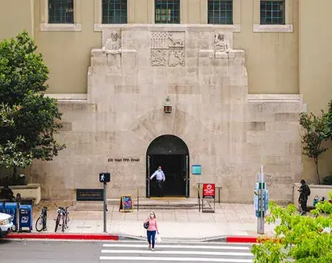 5th Street entrance of Central Library