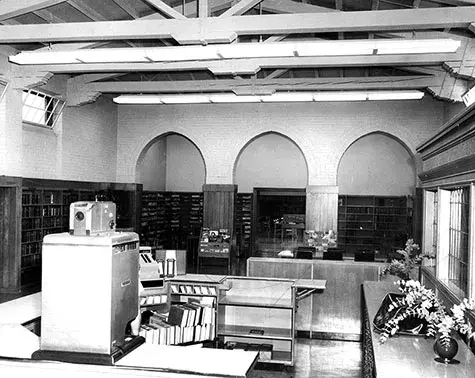 Transform North Hollywood Library. Picture strip shows how adult reading room was enlarged by recent $185,627 renovation and expansion