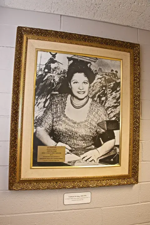 Portrait of Leontyne B. King at the Vernon Branch 