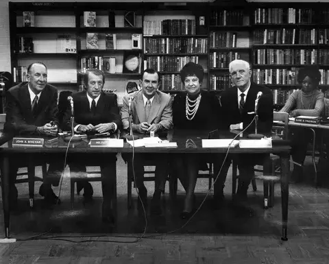 Library Commission seated at the Chatsworth Branch 