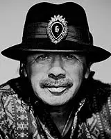 Carlos Santana in a hat