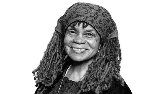 Sonia Sanchez smiling
