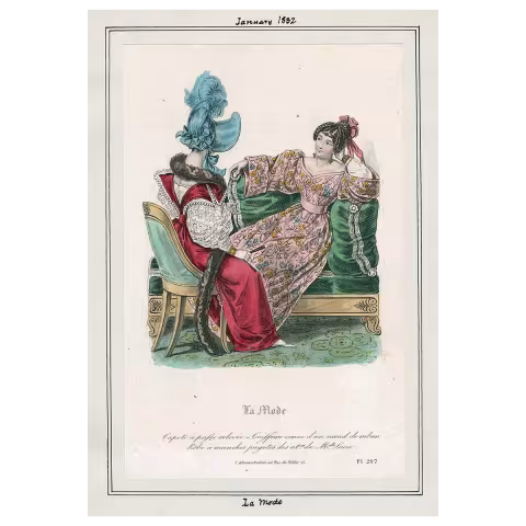  A fashion plate from The Joseph E. Casey Fashion Plate Collection