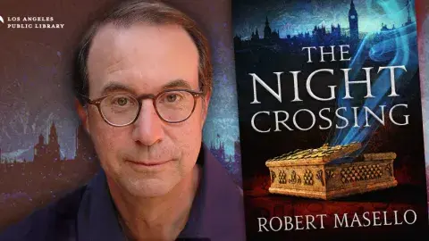 Robert Masello and his current novel The Night Crossing