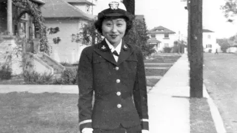 Susan Ahn Cuddy in her U.S. Navy uniform
