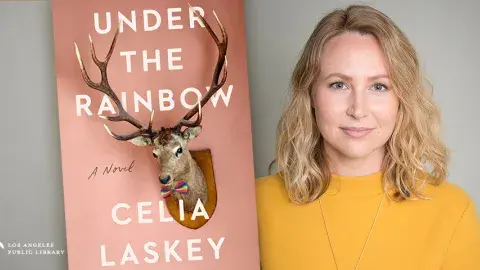 Author Celia Laskey and first book Under the Rainbow