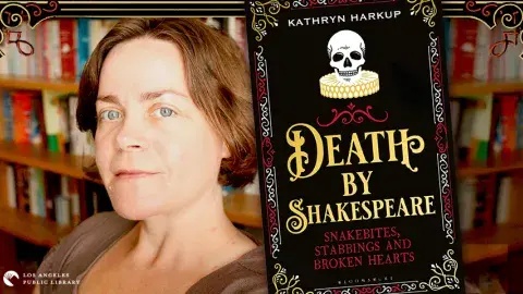 Author and chemist, Dr. Kathryn Harkup and her latest book, Death By Shakespeare