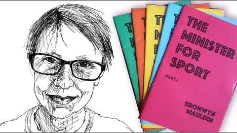 Bronwyn Mauldin and her collection of zines