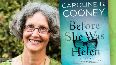 Author Caroline B. Cooney and her latest novel, Before She Was Helen