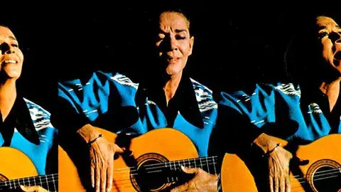 Chavela Vargas on her album, Lamento Borincano