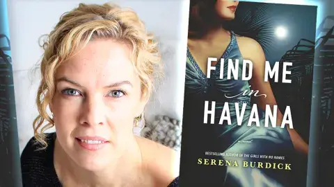 Author Serena Burdick and her latest book, Find Me in Havana