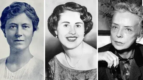 City of Los Angeles Councilwomen: Estelle Lawton Lindsey, Rosalind Wyman and Harriett Davenport