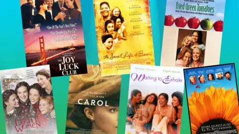 Collage of films adapted from books