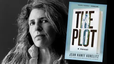 Author Jean Hanff Korelitz and her latest novel, The Plot