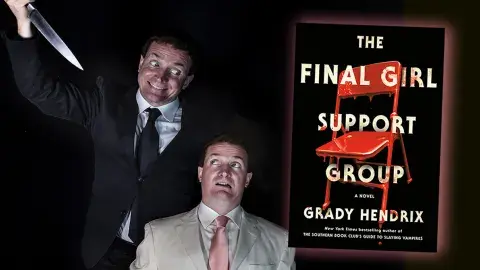 Author Grady Hendrix and his latest novel, The Final Girl Support Group