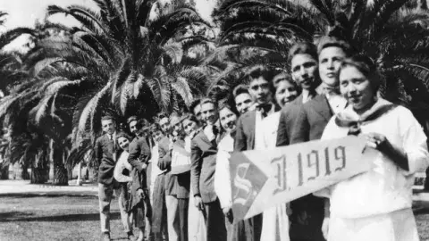 The Sherman Institute class of 1919. Shades of L.A. Collection.