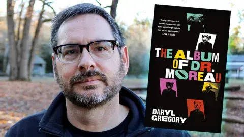 Author Grant Farley and his latest novel, The Album of Dr. Moreau