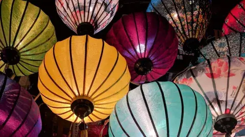colorful Chinese lanterns