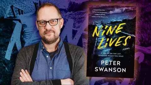 Author Peter Swanson and his latest novel, Nine Lives