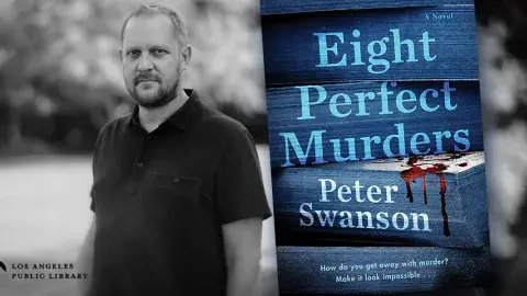 Peter Swanson and his latest book, Eight Perfect Murders
