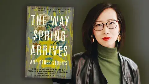 Author Regina Kanyu Wang and her latest work collection, The Way Spring Arrives