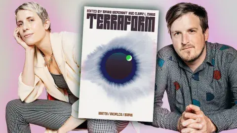 Authors Clare L. Evans, Brian Merchant and book,Terraform
