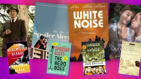Collage of films adapted from books