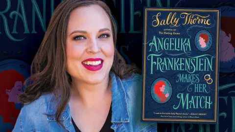 Author Sallt Thorne and her latest novel, Angelika Frankenstein Makes Her Match 