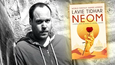 Author Lavie Tidhar and his latest novel, Neom