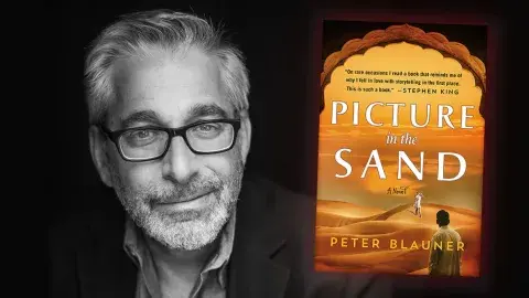 Author Peter Blauner and his latest novel, Picture in the Sand