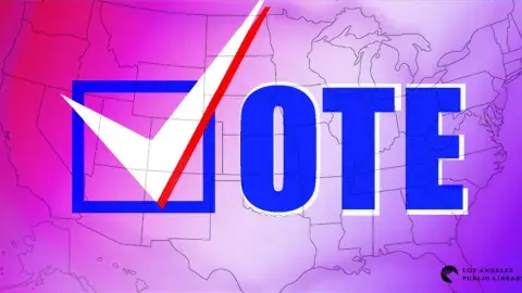 Graphic of U.S. with Vote text