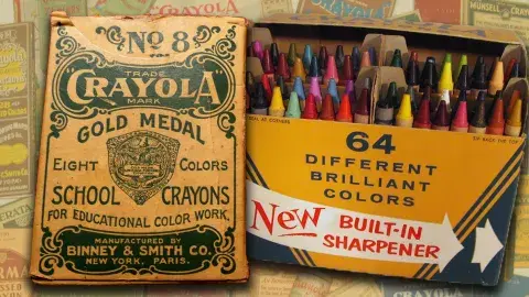 vintage crayola crayon boxes