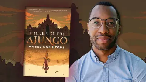 Author Moses Ose Utomi and his latest novel, The Lies of the Ajungo