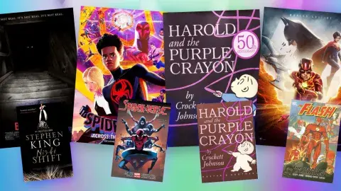 Collage of films and their adapted books