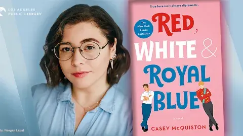Author Casey McQuiston and her first novel, Red, White & Royal Blue