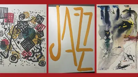 Works by Wassily Kandinsky, Henri Matisse and Salvador Dalí