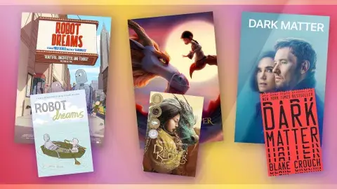 Collage of films and their adapted books
